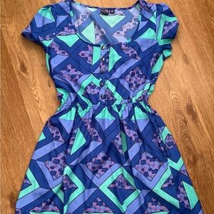 Gently Used Hello Kitty Knee Length Dress With Pockets Size Medium